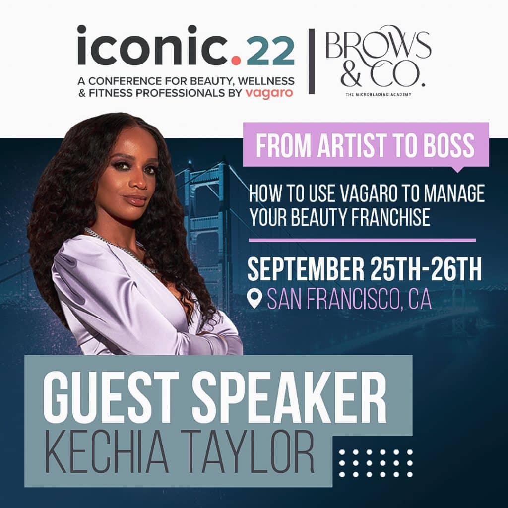 A poster for an event with a picture of keshia taylor.
