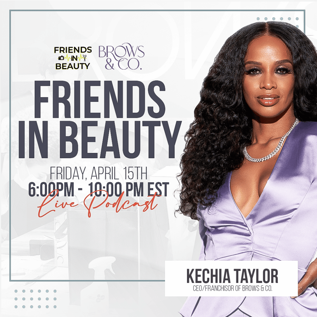 A picture of keshia taylor on the cover of friends in beauty.
